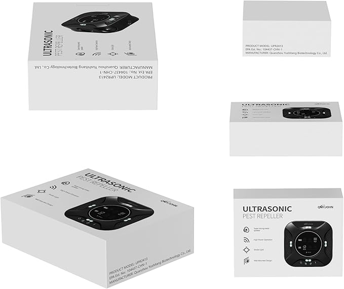 Newly Upgraded Chip-Ultrasonic Pest Repeller Indoor,Variable Frequency Rodent Repellent