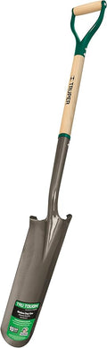 Truper 31284 Tru Tough 16-Inch Drain Spade, Steel D-Handle, 30-Inch