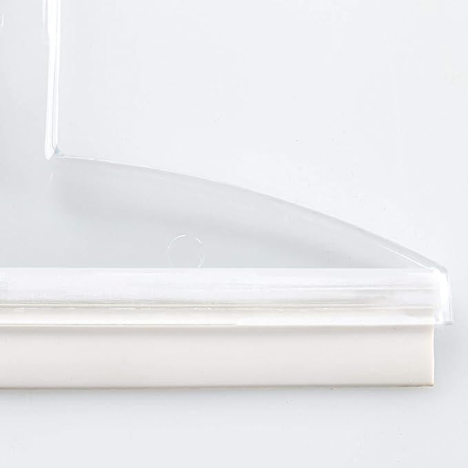 8" Clear Plastic Suction Squeegee Shower Window Cleaner