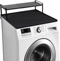 Washer and Dryer Countertop with Retractable Shelf and Silicone Mat, Universal Front Load Washer and Dryer Countertop Set, Washer Dryer Shelf with Mat for Laundry Room (Metal Shelf + Silicone Mat)