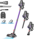 DEVOAC Cordless Vacuum Cleaner, Ultra-Lightweight Stick Vacuum, 2200mAh Battery Up to 40mins Runtime, 6 in 1 Powerful Handheld Vacuum for Home Hard Floor Carpet Pet Hair (Purple)