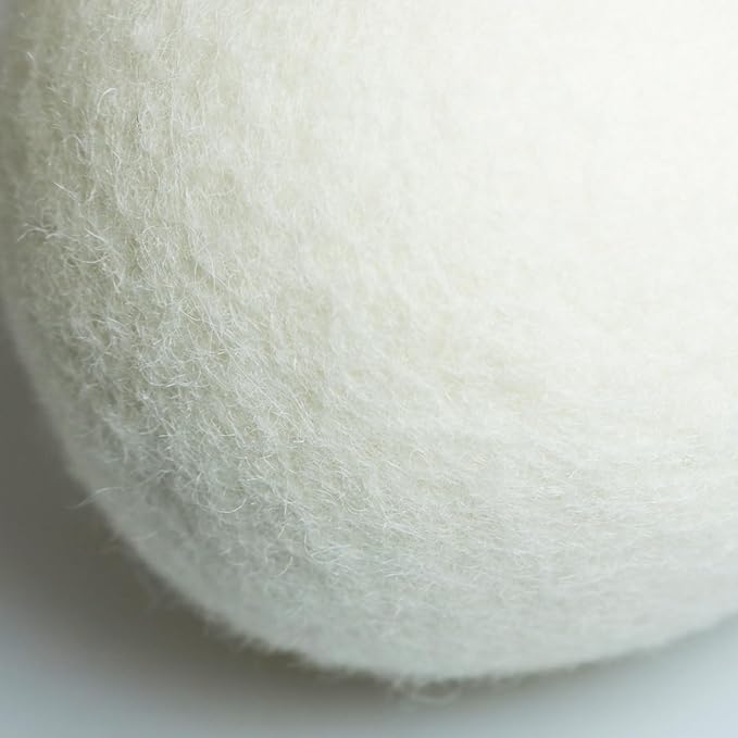 3PCS Laundry Drying Balls White Wool Drying Agents Eco Friendly Soft Material Diameter 7cm/2.75in Reusable Anti Static
