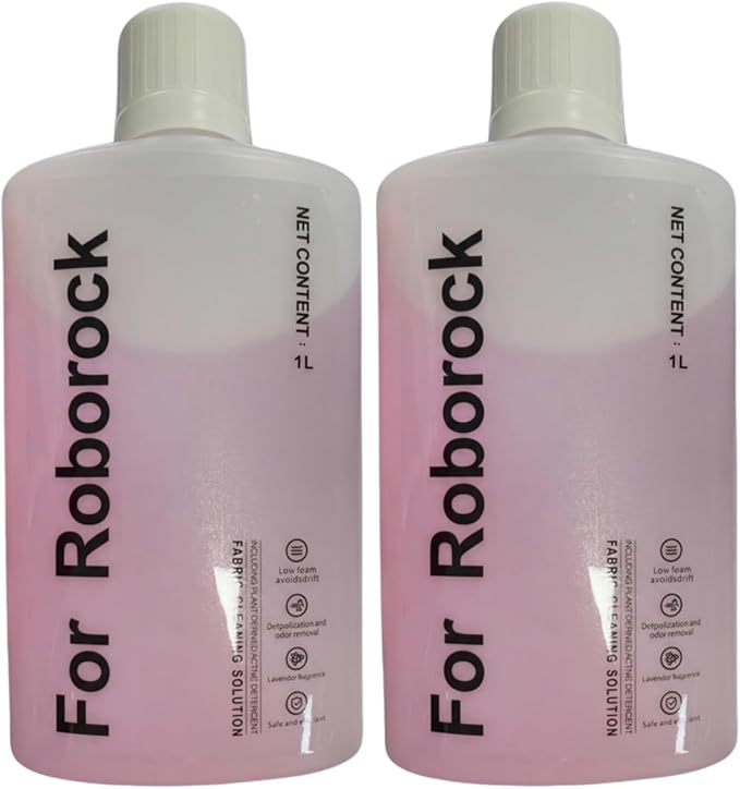 1L Stain & Odor Remover, Carpet Cleaner. Compatible With Roborock. Compatible With All Upright And Compact Deep Carpet Cleaners(2PCS)