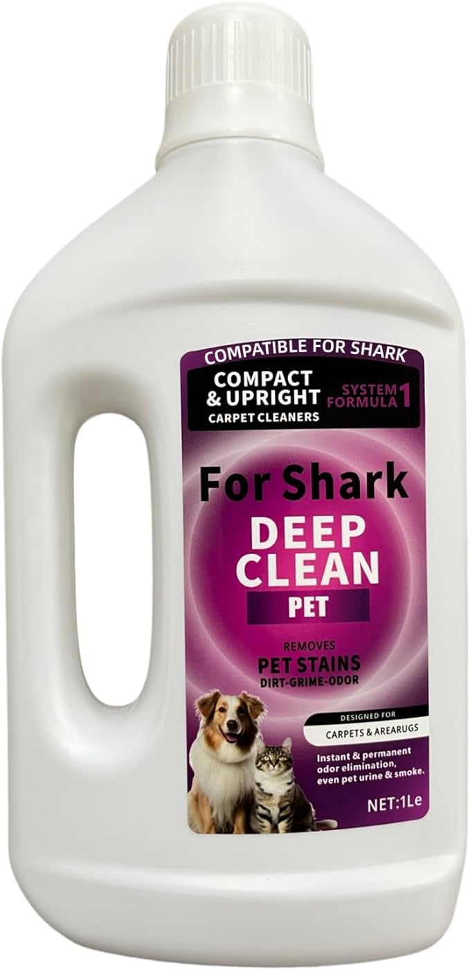 1L Stain & Odor Remover, Carpet Cleaner. Compatible With Shark All Upright And Compact Deep Carpet Cleaners(SYSTEM FORMULA 1)