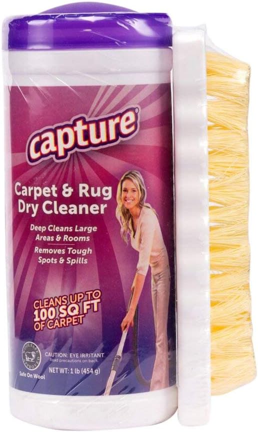 Capture Carpet & Rug Dry Cleaner (1 lb) Spot and Stain Remover (32 oz), Couch, Sofa Cleaner and Stain Remover Bundle
