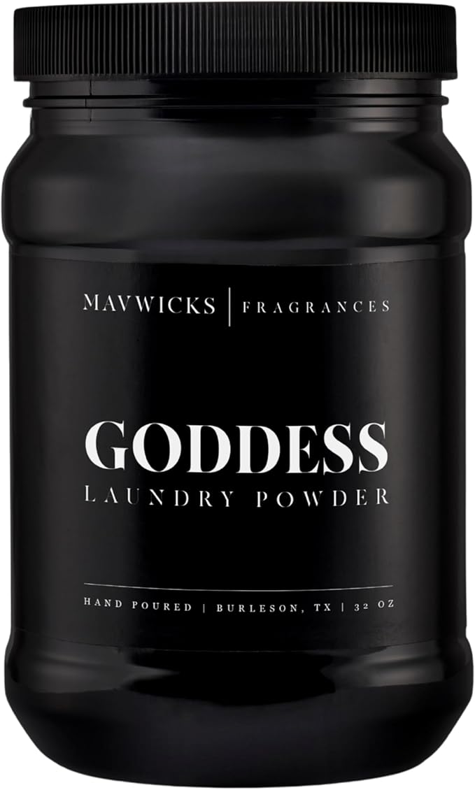 Luxury Laundry Detergent Powder (Goddess) 32 Oz – Concentrated for Tough Stains and Odors, For All Washing machine types – Gentle on Fabrics
