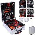 Home Repair Tool Set Kit, Luxebough Mechanics Tool Set with Rolling Tool Box, 4 Drawer Toolbox Storage Case, General Household Tool Kit for Maintenance, Garden, Homeowner, Handyman (970 PCS)