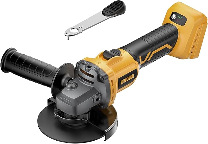 Angle Grinder 4-1/2" Brushless for Dewalt 20V Battery, 6 Variable Speed Power Grinder, Cordless Angle Grinder Power Tools For Cutting Grinding Polishing (Tool Only)