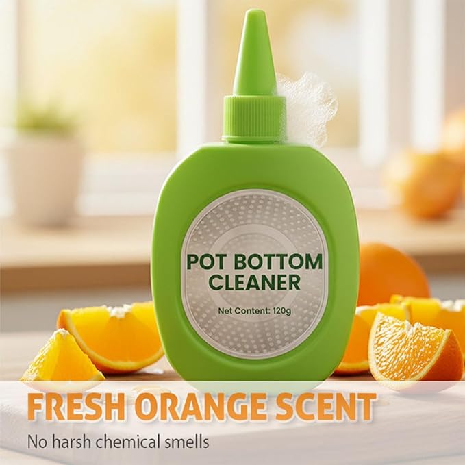 2026 New Pot Bottom Stain & Grime Remover, Stainless Steel Burnt Pot Cleaner, Stove Degreaser Heavy Duty Cleaner (3Pcs)