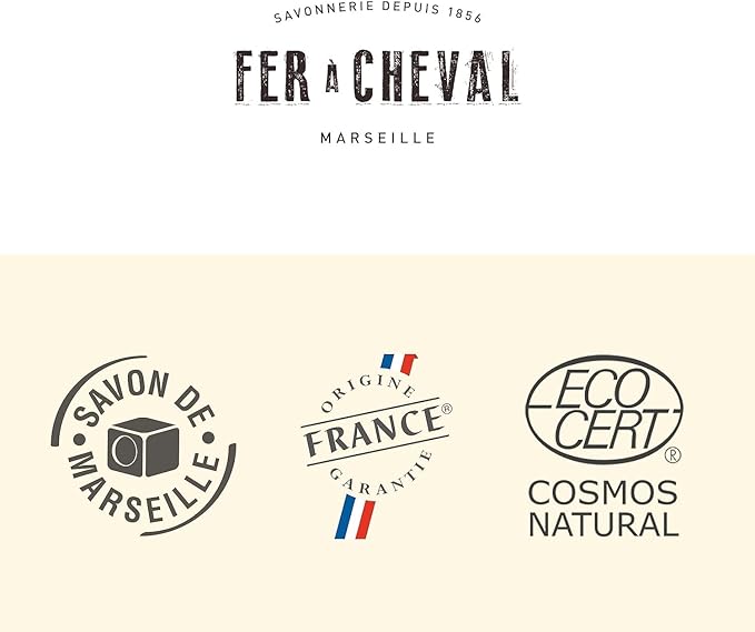 Fer à Cheval Marseille Dishwashing Soap, Olive Oil Based, Made in France - Liquid Dishwashing Refill Soap, 2 L/67.6 fl oz