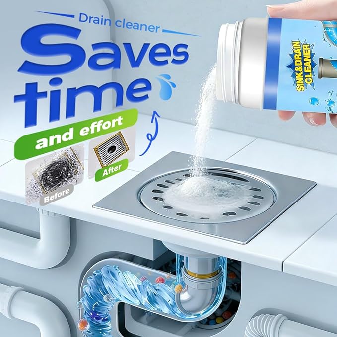 2026 New Sink and Drain Cleaner, Upgraded Kitchen Drain Cleaner, Multi Functional Clog Remover for Home Use, Professional Shower Drains Cleaning for Bathroom (3)