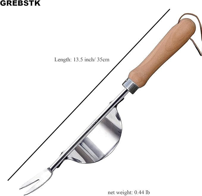 GREBSTK Garden Manual Weeding Tools Stainless Steel Beech Handle Shovel for Weeding, Cultivating, Transplanting, Digging