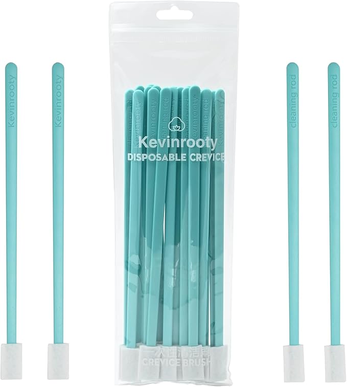 20PCS Crevice Cleaning Brush Tool Kit, Disposable Toilet Brush & Seat Cleaner (Blue)