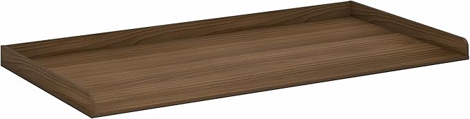 Furinno RAVEL Washer Dryer Countertop, Washer and Dryer Topper, with Edge Rails, Anti Slip Pads, 27.5 D x 54 W, for Laundry Room Organization and Storage, Modern Walnut