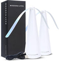 Fly Fans for Tables by Modern Lyfe - AA Battery & USB Powered - Fly Swatter Outdoor Camping Accessory Or for Food at Parties, Restaurants & Picnics, Bug Fan, Spinner Keeps Flies Away (2 Pack - White)