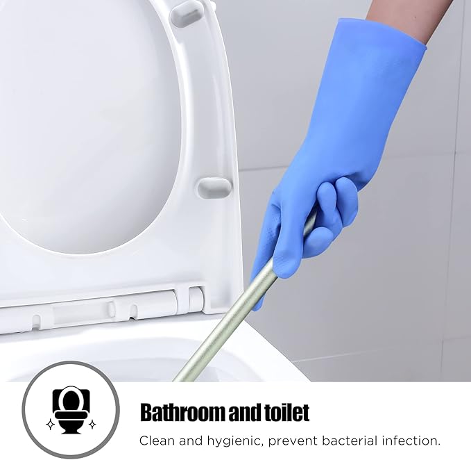 Rubber gloves dishwashing 2 or 4 Pairs for Kitchen,Cleaning gloves for household Reuseable.