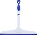 Superio Rubber Squeegee Blue 10", Streak Free All Purpose Window Squeegee, Comfort Grip Handle and Hanging Hook.