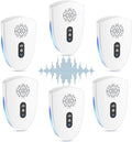 2025 Upgraded Ultrasonic Pest Control Repeller, Mouse Repellent Indoor for Spider Bug Roach Ant Fly Rat Mice Insect Deterrent, Mouse Rodent Repellent Ultrasonic Plug in, 3 Mode Switching, 6 Pack