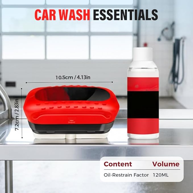 Automotive Oil Film Cleaning Brush,Antifog & Rainproof Glass Cleaning Board for Car Windows,Car Glass Oil Film Remover with Refill,windshield cleaner tool For Improves Clarity (2)