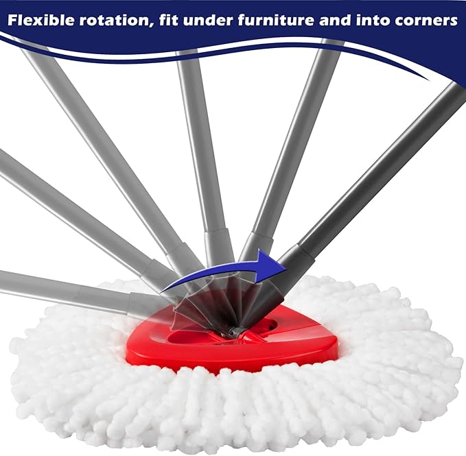 Spin Mop Replacement Base Compatible with Ocedar EasyWring 1 Tank System, Spin Mop Heads Replacements Base Compatible with O Cedar Replace Head