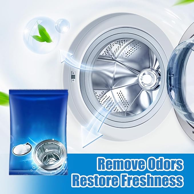 Washing Machine Cleaner, 2026 New Powerful Stain Remover for Washing Machine Tanks - Deep Clean Solution for Top Load and Front Load Washers, Descaler for Drum, Tub & All Internal Parts (1Pack)