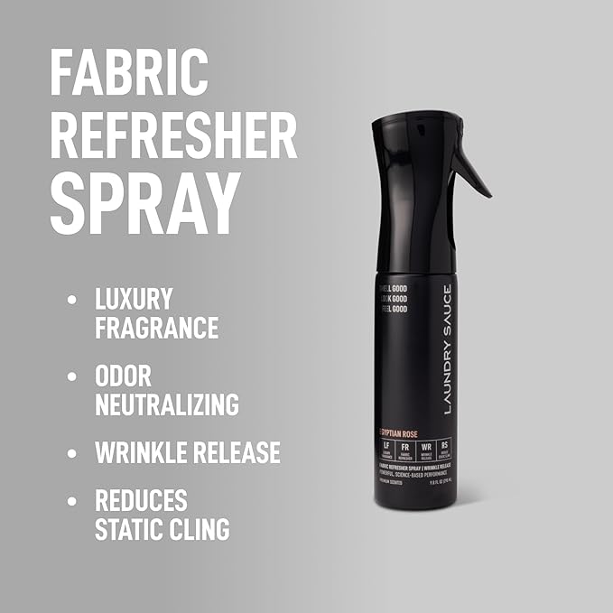 Laundry Sauce Fabric Refresher Spray Egyptian Rose, Odor-Fighting Fabric Refresher, Fragrance and Laundry Scent, 9.8 fl oz