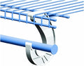 SuperSlide White Closet Rod Support Pack of 2