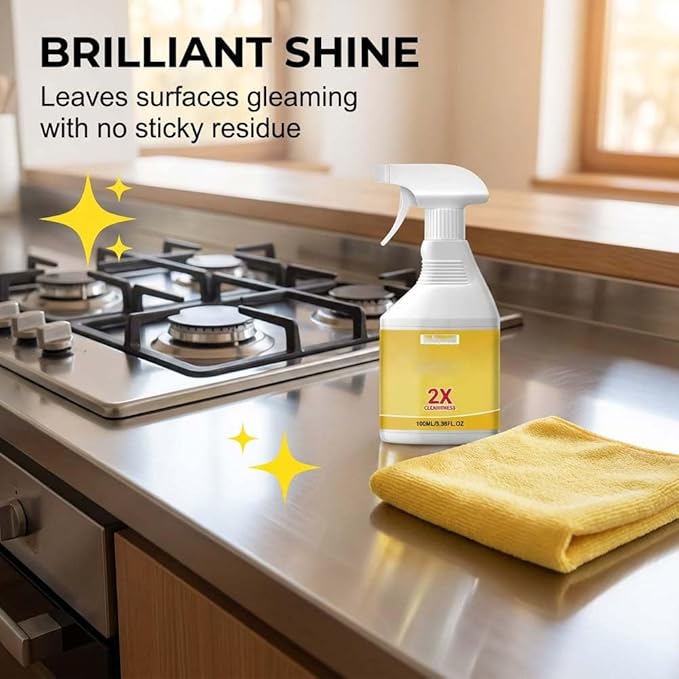 Drkicsy Kitchen Heavy Oil Cleaner Spray, Oven Cleaner Heavy Oil Stain Cleaner Kitchen Degreaser, All Purpose Heavy Duty Oil Cleaning Agent Foam Cleaner for Countertops and Appliances (1 Pack)