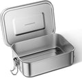G.a HOMEFAVOR Stainless Steel Bento Lunch Box - Leak-Proof Metal Bento Box, Large Food Container with Lock Clips, Snack Container, Dishwasher Safe, 800 ml/27 oz
