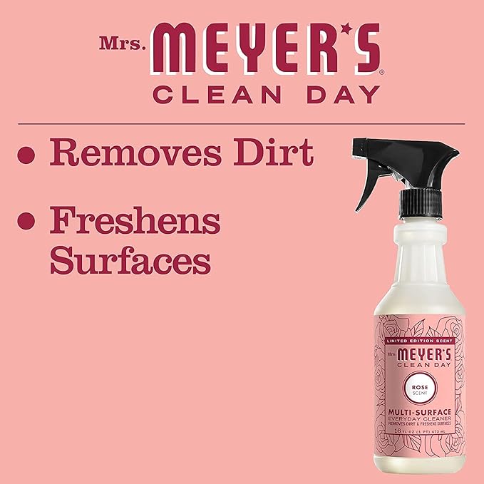 Mrs. MEYER'S CLEAN DAY Variety, 1 Multi-Surface Cleaner, 16 OZ, 1 Multi-Surface Cleaner, 16 OZ, 1 CT (Daisy + Rose)