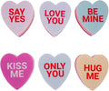 Heart Shaped Sponge with Words, Dual-Sided Kitchen Scrubber for Washing Dishes, Pots, Pans and General Household Cleaning, ‌Multicolour (6 Pack)
