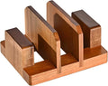 Fox Run Acacia Wood Cutting Board Holder, 3 Slot Cutting Board Organizer