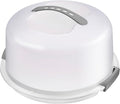 Extra Large Cake Carrier with Lid and Handle, Plastic Cake Container, Cake Holder with Lid for Cake Carrier and Transport - Fits Cake size 11.5 x 11.5 x 5.5