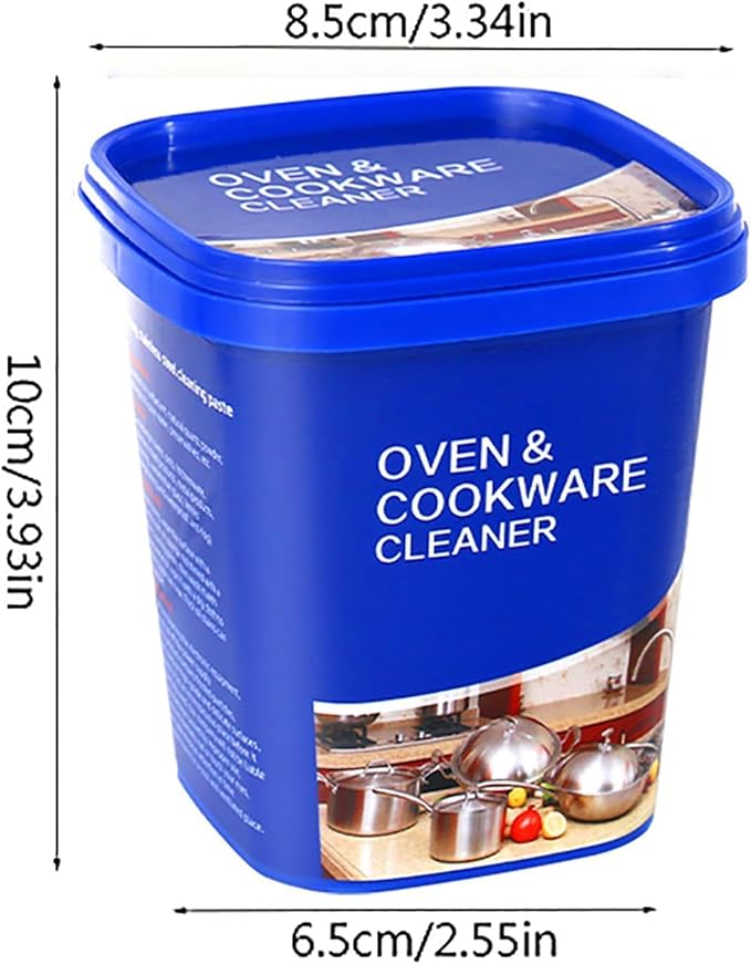 Powerful Stainless Steel Cookware Cleaning Paste 500g, Multi-purpose Household Kitchen Cleaner Tools, Washing Pot Bottom Scale Cream Detergent, Cookware Cleaner