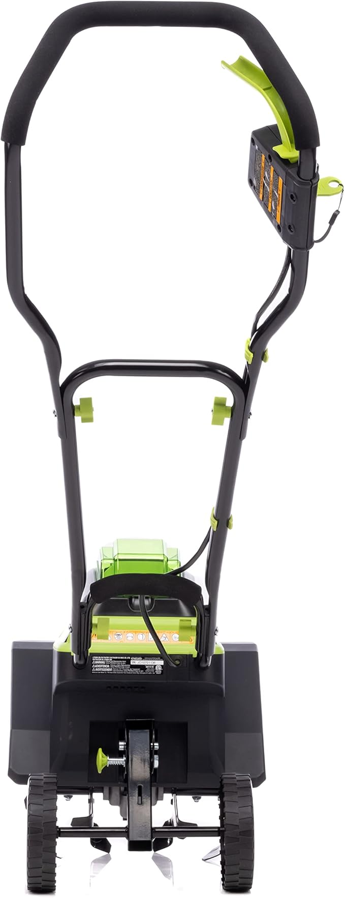 Earthwise Power Tools by ALM TC70040EW 11-Inch 40-Volt Lithium-Ion Cordless Electric Tiller/Cultivator, 4Ah Battery & Charger Included, Green