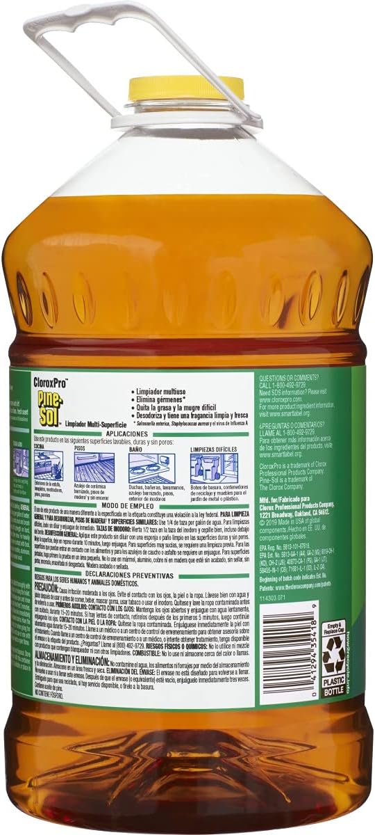 CloroxPro Pine-Sol Multi-Surface Cleaner, Original Pine, 144 Fluid Ounces (Package May Vary)