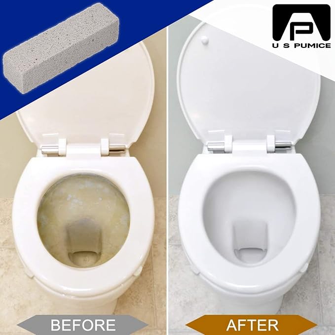 PUMIE Extra Large Pumice Scouring Stick, 2x Larger Than Regular Stick, Heavy Duty Pumice Cleaning Stone for Tough Kitchen Stains, Toilet Bowls & Rings, Extra Large Pumice Cleaning Bar for Rust & Pain