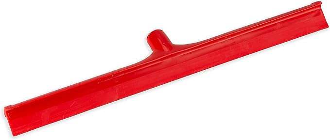 SPARTA 3656805 Plastic Floor Squeegee, Shower Squeegee, Heavy Duty Squeegee With Rubber Blade For Windows, Glass, Shower Doors, Floors, Windshields, 24 Inches, Red, (Pack of 6)