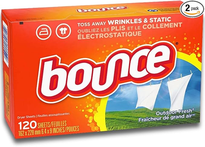 Bounce Fabric Softener Dryer Sheets, Outdoor Fresh Scent, 120 Count