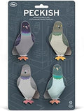 Genuine Fred PECKISH, Pigeon Magnetic Bag Clips, Set of 4, Chip Clips, Bag Clips for Food, or for use on the fridge