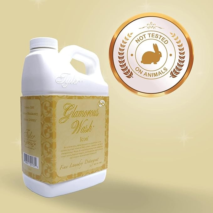 Worldwide Nutrition Bundle: Tyler Glamorous Wash Icon Scent Laundry Liquid Detergent - Luxury Liquid Laundry Detergent - 32 oz (907 g) Container and Multi-Purpose Key Chain