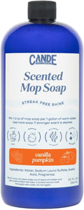 CANDE Mop Soap - Highly Scented Mop Soap, Luxury Floor Cleaner, Premium Fragranced Floor, Streak-Free Shine, 32 oz (Vanilla Pumpkin)
