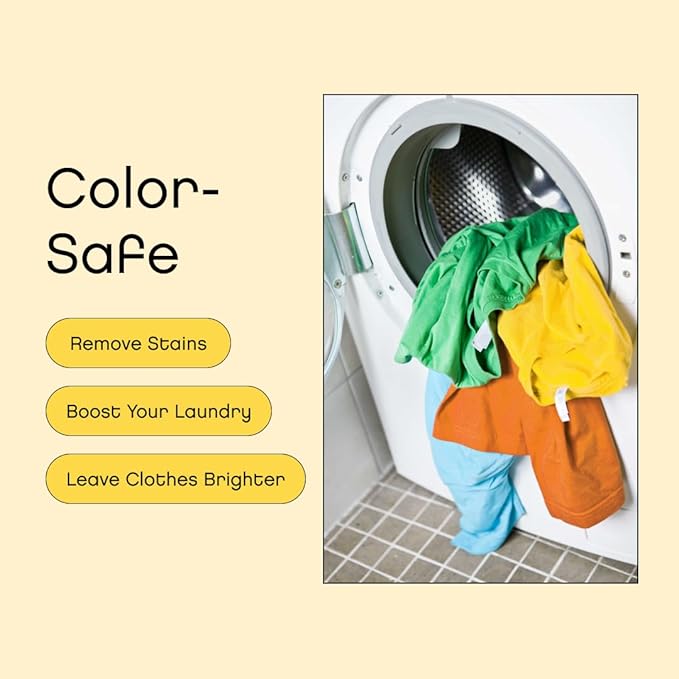 AspenClean | Unscented Oxygen Bleach Powder | Color Safe Laundry Stain Remover | Bleach Alternative | EWG Verified™, Hypoallergenic, Non-Toxic | 45 Loads