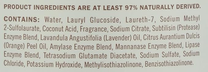Mrs. Meyer’s Clean Day Lavender Laundry Detergent Concentrated Loads Per Bottle 64 Fl Oz (Pack of 6)