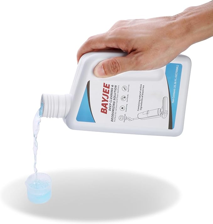 Deep Cleaning & Deodorizing Solution, 25.36FL OZ/750ML, Designed for TINECO, SHARK, MOVA, BISSELL, Compatible with all models of wet dry vacuum cleaners,long-lasting Lemon Fragrance