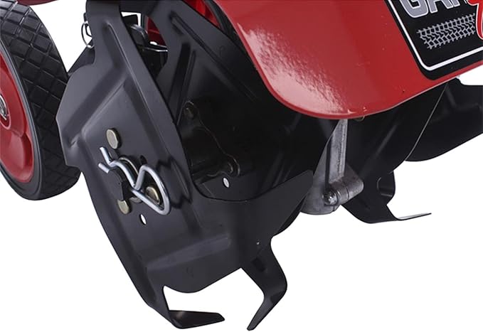 GardenTrax Cultivator 43cc 2-Cycle Engine, Powerful Tiller w/Height Adjustable Wheels