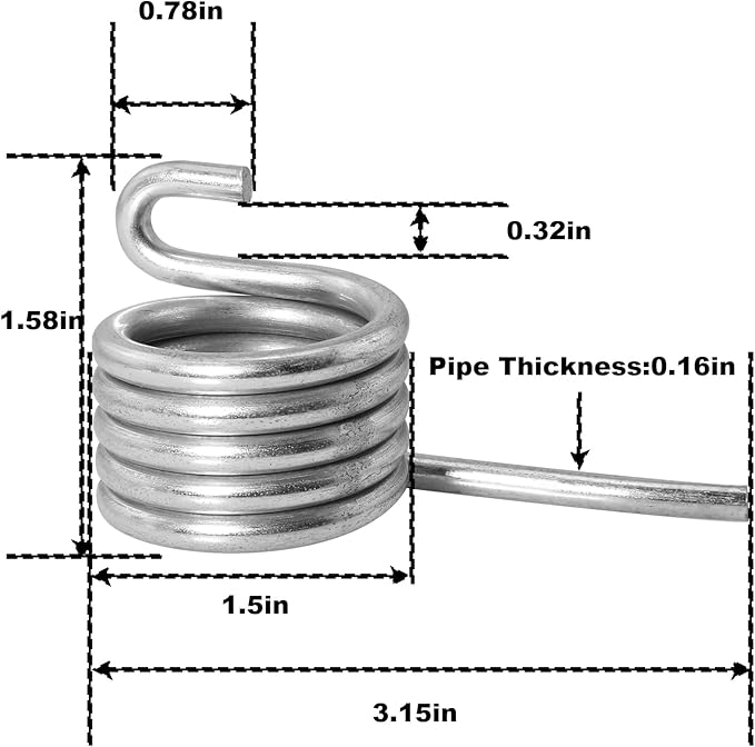 MEETOOT 2PCS Side Press Mop Bucket Replacement Spring Water Storage Tank Metal Fittings Compatible with 24/32/34/36/46 Litre Drum Sizes