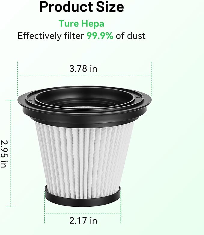 1PCS HEPA Vacuum Filter Handheld Cordless Vacuum Cleaner, Washable and Reusable (Filter Only)