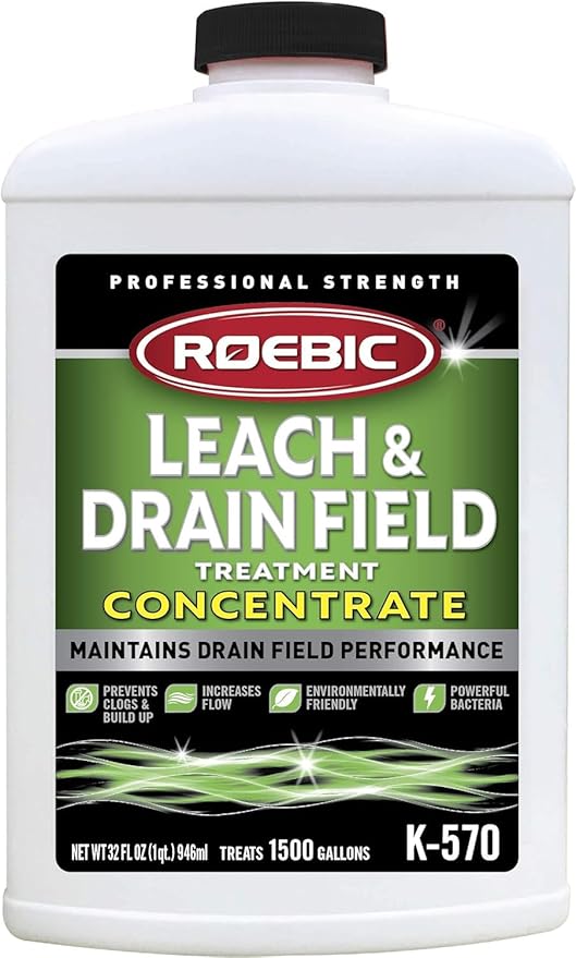 Roebic K-570 32 Fl. Ounce Biodegradable Leach and Drain Field Opener Concentrate (2-(Pack))