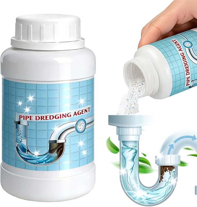 Drain Cleaner Powder, Powerful Sink Cleaner Powder Fast Foaming for Kitchen Toilet Pipeline Quick Cleaning Tool (1 Pcs)